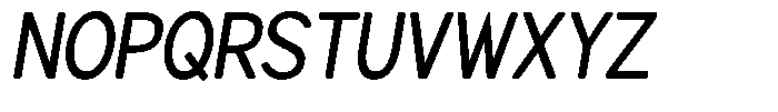 Brigife Soft Medium Semi Condensed Italic Font UPPERCASE