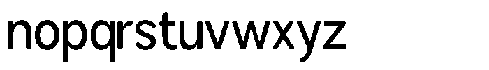 Brigife Soft Medium Semi Condensed Font LOWERCASE