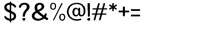 Brigife Soft Medium Semi Expanded Font OTHER CHARS