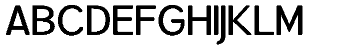 Brigife Soft Medium Semi Expanded Font UPPERCASE