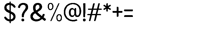 Brigife Soft Medium Font OTHER CHARS