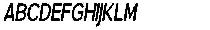 Brigife Soft Semi Bold Condensed Italic Font UPPERCASE