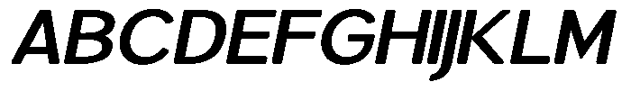 Brigife Soft Semi Bold Expanded Italic Font UPPERCASE