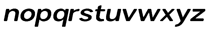 Brigife Soft Semi Bold Expanded Italic Font LOWERCASE
