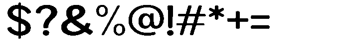 Brigife Soft Semi Bold Expanded Font OTHER CHARS