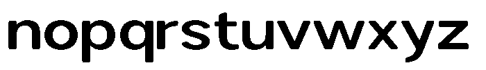 Brigife Soft Semi Bold Expanded Font LOWERCASE