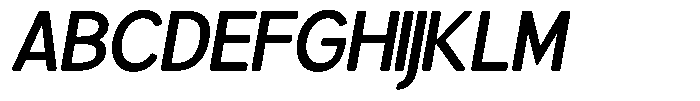 Brigife Soft Semi Bold Italic Font UPPERCASE