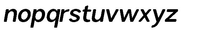 Brigife Soft Semi Bold Italic Font LOWERCASE