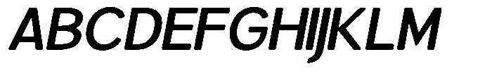 Brigife Soft Semi Bold Semi Expanded Italic Font UPPERCASE