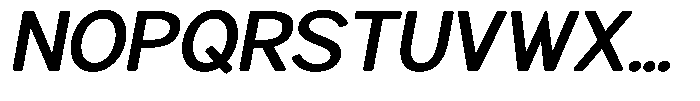 Brigife Soft Semi Bold Semi Expanded Italic Font UPPERCASE