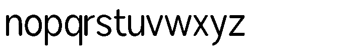 Brigife Soft Semi Condensed Font LOWERCASE