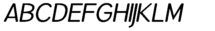 Brigife Soft Semi Expanded Italic Font UPPERCASE