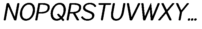 Brigife Soft Semi Expanded Italic Font UPPERCASE
