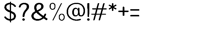 Brigife Soft Semi Expanded Font OTHER CHARS