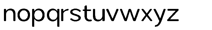 Brigife Soft Semi Expanded Font LOWERCASE
