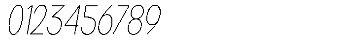 Brigife Soft Thin Condensed Italic Font OTHER CHARS