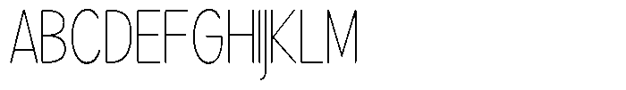 Brigife Soft Thin Condensed Font UPPERCASE