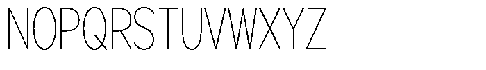 Brigife Soft Thin Condensed Font UPPERCASE