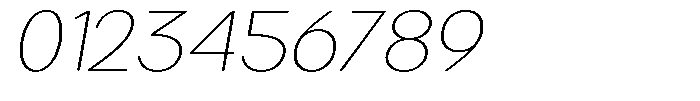 Brigife Soft Thin Expanded Italic Font OTHER CHARS