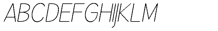 Brigife Soft Thin Italic Font UPPERCASE