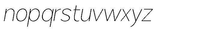 Brigife Soft Thin Italic Font LOWERCASE