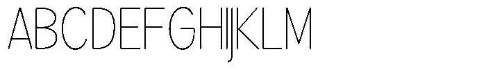 Brigife Soft Thin Semi Condensed Font UPPERCASE
