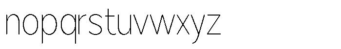 Brigife Soft Thin Semi Condensed Font LOWERCASE