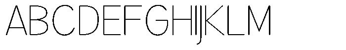 Brigife Soft Thin Semi Expanded Font UPPERCASE
