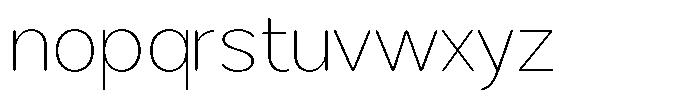 Brigife Soft Thin Semi Expanded Font LOWERCASE