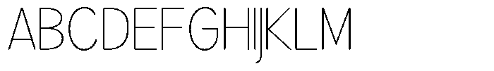 Brigife Soft Thin Font UPPERCASE