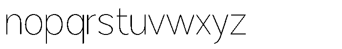 Brigife Soft Thin Font LOWERCASE