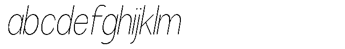 Brigife Thin Condensed Slant FONT