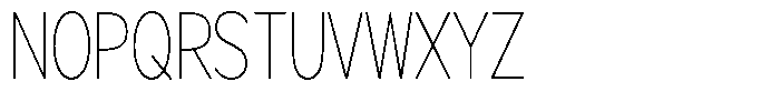Brigife Thin Condensed Font UPPERCASE
