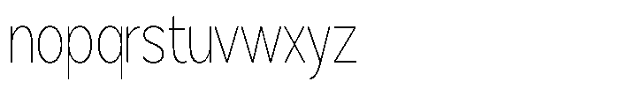 Brigife Thin Condensed Font LOWERCASE