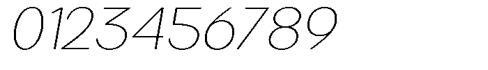 Brigife Thin Expanded Slant Font OTHER CHARS