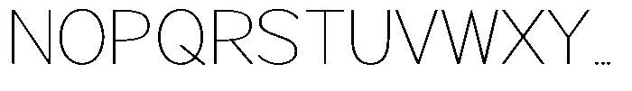 Brigife Thin Expanded Font UPPERCASE