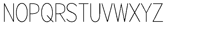 Brigife Thin Semi Condensed Font UPPERCASE