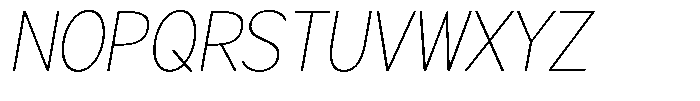 Brigife Thin Slant Font UPPERCASE