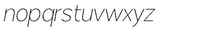 Brigife Thin Slant Font LOWERCASE
