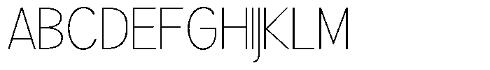 Brigife Thin Font UPPERCASE