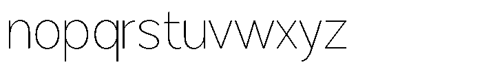 Brigife Thin Font LOWERCASE