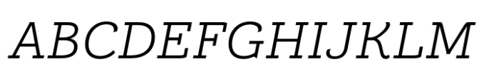 Brignell Slab Italic Font UPPERCASE