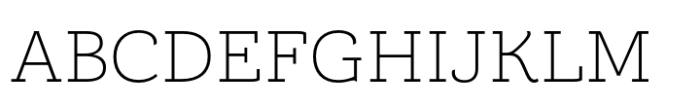 Brignell Slab Light Font UPPERCASE