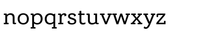 Brignell Slab Medium Font LOWERCASE