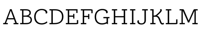 Brignell Slab Regular Font UPPERCASE