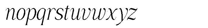 Brikey Moura Italic Font LOWERCASE