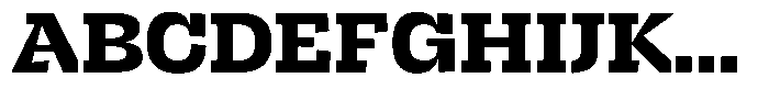 Brikton Slab Brikton Black Font UPPERCASE