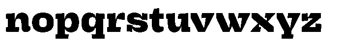 Brikton Slab Brikton Black Font LOWERCASE