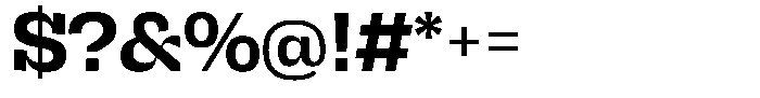 Brikton Slab Brikton Bold Font OTHER CHARS