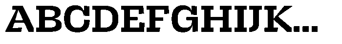Brikton Slab Brikton Bold Font UPPERCASE